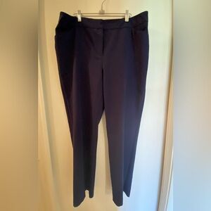 Chico’s Petite Size 2.5 Navy Zippered Dress Pants.